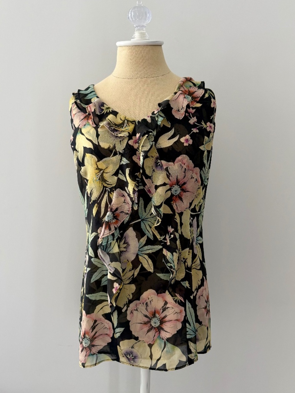 CAbi Watercolor Floral Tank